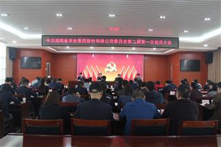 中共湖南省茶業(yè)集團股份有限公司黨委換屆選舉大會(huì )勝利召開(kāi)